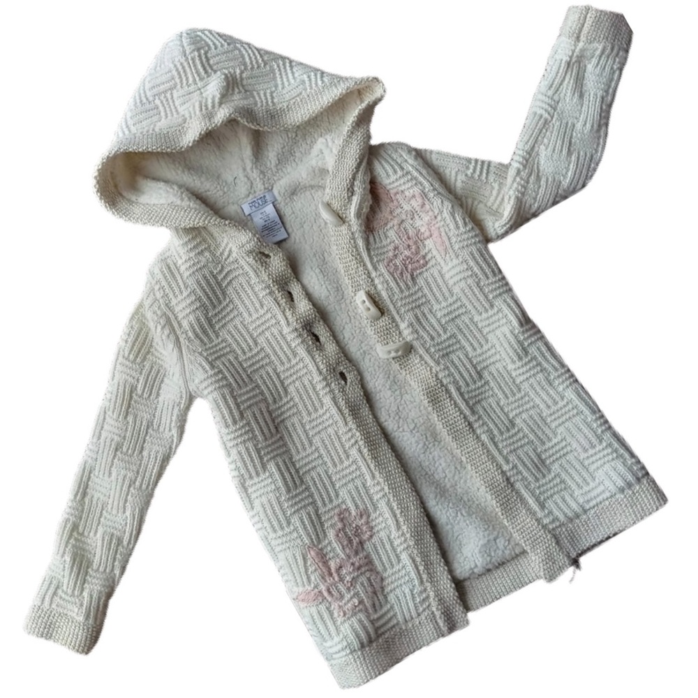 MISS MONA MOUSE Beige Fleece Lined Knit Hoodie
